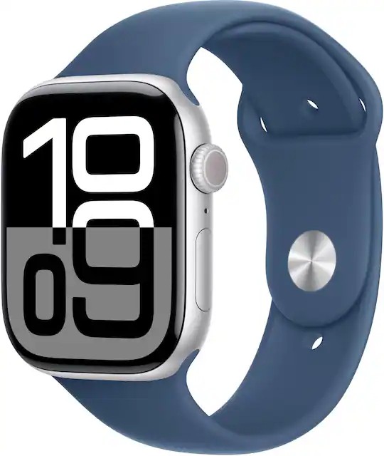Caso de alumínio Apple Watch Series 10 (GPS) 46mm - S/M - Prata - (2024)