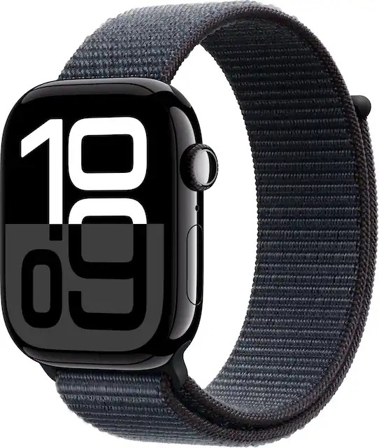 Apple Watch Series 10 (GPS) Caixa de alumínio de 46 mm - S/M - Preto - (2024)