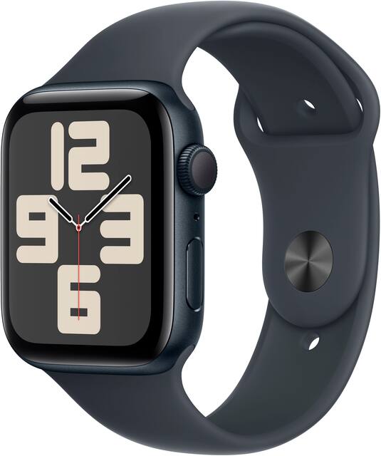 Apple Watch SE 2ª Geração (GPS) 44 mm Sport Band - M/L - Meia-Noite - (2024)